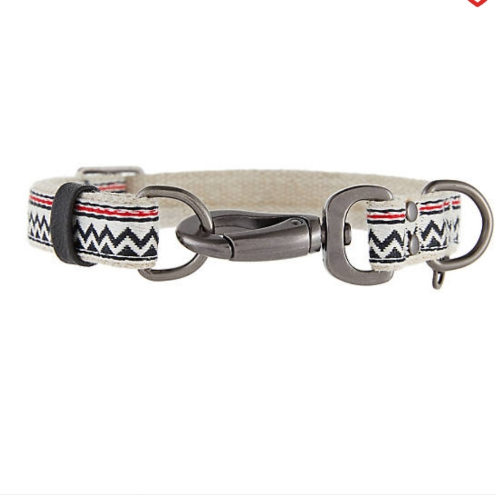 Top Paw linen dog collar
